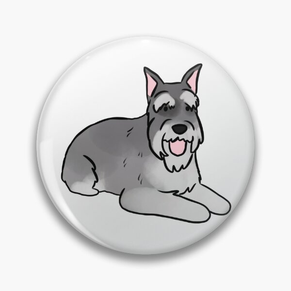 Artikelvorschau, Niedliche Standardschnauzer-Illustration entworfen und verkauft von Yarafantasyart.