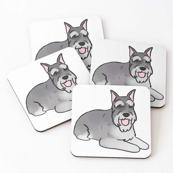 Artikelvorschau, Niedliche Standardschnauzer-Illustration entworfen und verkauft von Yarafantasyart.