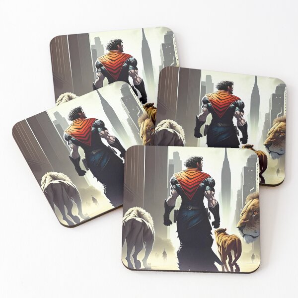 Item preview, Super Hero with his lions designed and sold by ansaharju.