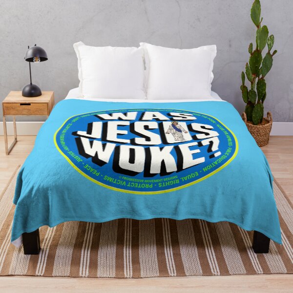 Item preview, PMD00852 Progressive Movement Designs Was Jesus Woke design shows you are woke and support progressive policy goals for Christian progressive Democrats Independents and Bernie Sanders supporters designed and sold by ProgressiveLeft.