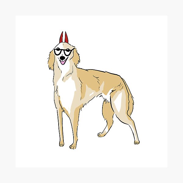 Item preview, Power borzoi designed and sold by emilyannp.