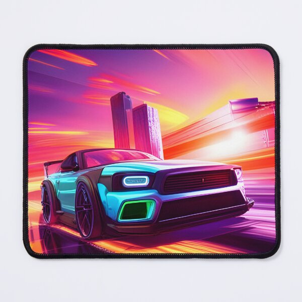 Item preview, Neon Drifting Super Car Super Fast designed and sold by Ink Art Design.