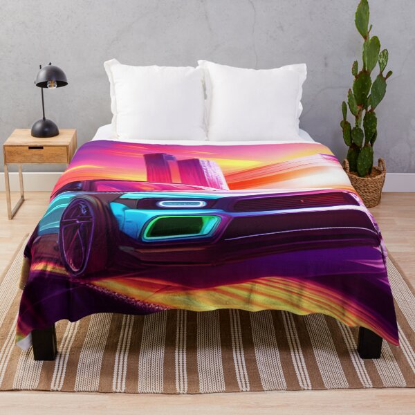 Item preview, Neon Drifting Super Car Super Fast designed and sold by Ink Art Design.