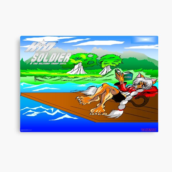 Kaoroko reading Journal outside in peace Canvas Print