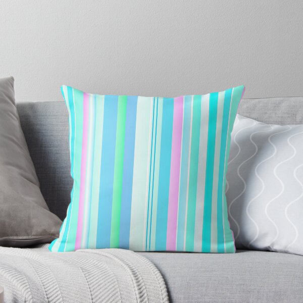 Item preview, Aquamarine pink soft color palette | Aquamarine tones vertical lines  designed and sold by lausn.