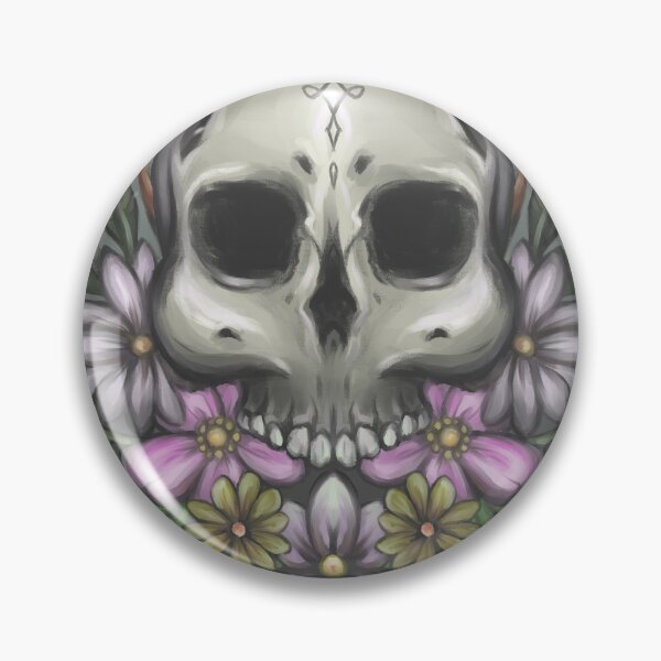 Aperçu de l'œuvre Crâne fleuri créée et vendue par MezBerry.