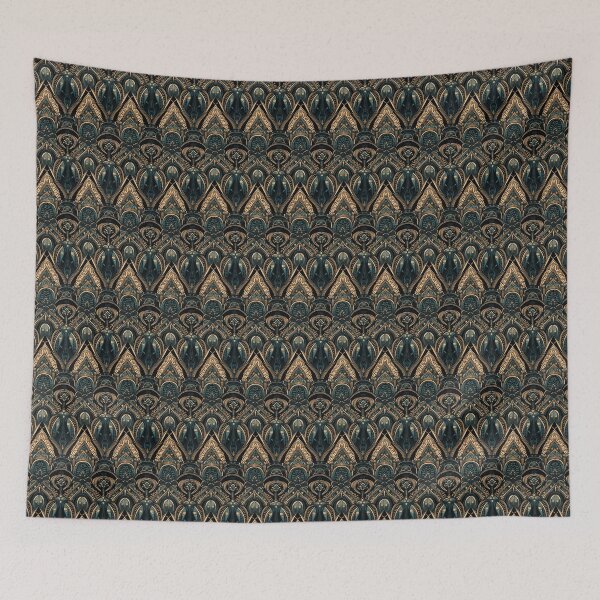 Item preview, Jazzy Blue, Black and Gold Art Deco Fusion - Playful Classic Pattern Design designed and sold by Timothy Redman.