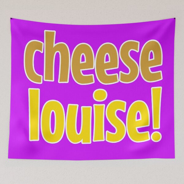 Item preview, "Cheese Louise" Playful Typography Design No 1 designed and sold by Fun Funky Designs.