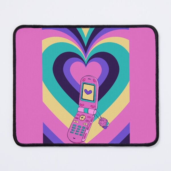 Item preview, Y2K Heart Psychedelic 2000s Flip Phone Phone designed and sold by TheCupfulCo.