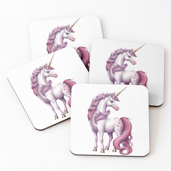 Item preview, White, pink and purple unicorn designed and sold by TylerBurst.