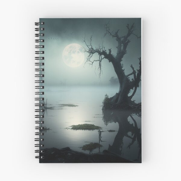 Item preview, Creepy Moonlit Swamp designed and sold by Graffeine Art.