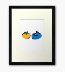Cute funny monster Framed Print