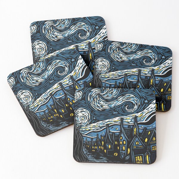 Item preview, Starry Night Village designed and sold by OccultDreams.