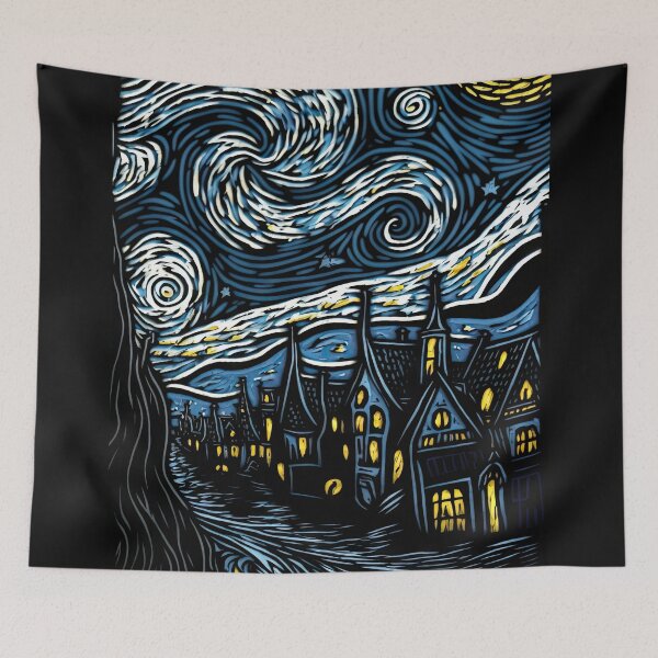 Item preview, Starry Night Village designed and sold by OccultDreams.