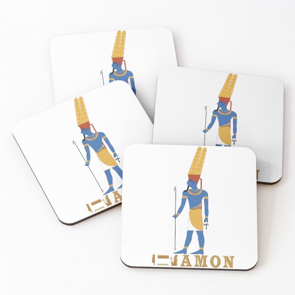Item preview, AMON God of Ancient Egypt with Hieroglyphics designed and sold by SWATARA.