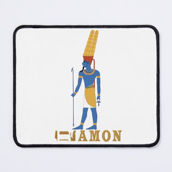 Item preview, AMON God of Ancient Egypt with Hieroglyphics designed and sold by SWATARA.
