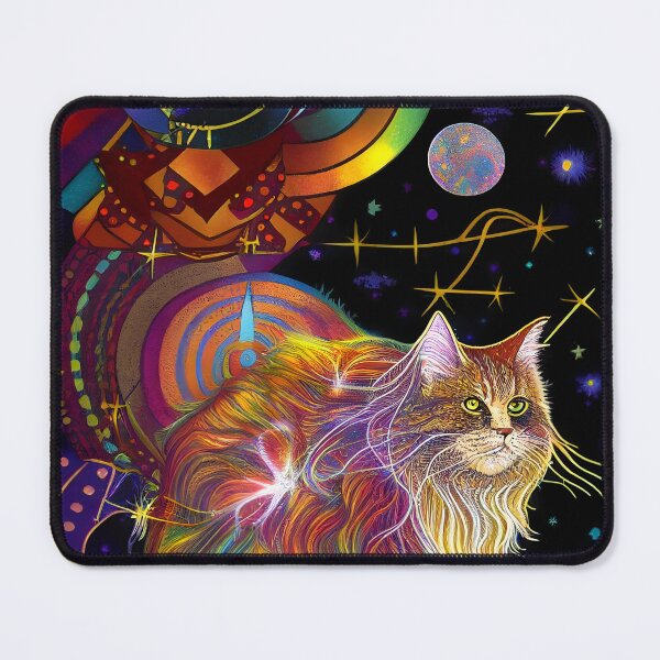Item preview, Psychedelic Cosmic Space Cat designed and sold by ga-arts.