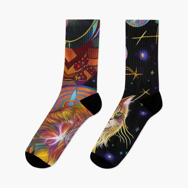 Item preview, Psychedelic Cosmic Space Cat designed and sold by ga-arts.
