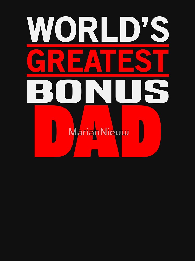 Disover World Greatest Bonus Dad  | Fathersday 2023 | Stepdad | Essential T-Shirt 