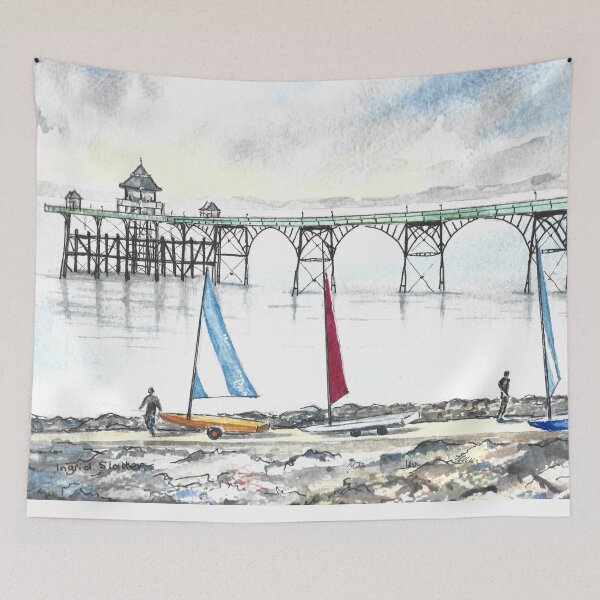 Item preview, Sailing Boats by Clevedon Pier designed and sold by ingridslatter.