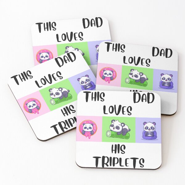 Item preview, Triplet Fun: This Dad Loves His Three Little Stars designed and sold by RedArtG09.