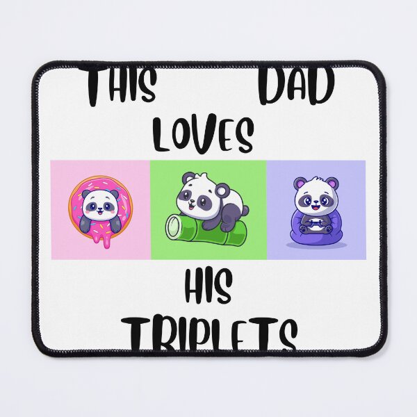 Item preview, Triplet Fun: This Dad Loves His Three Little Stars designed and sold by RedArtG09.