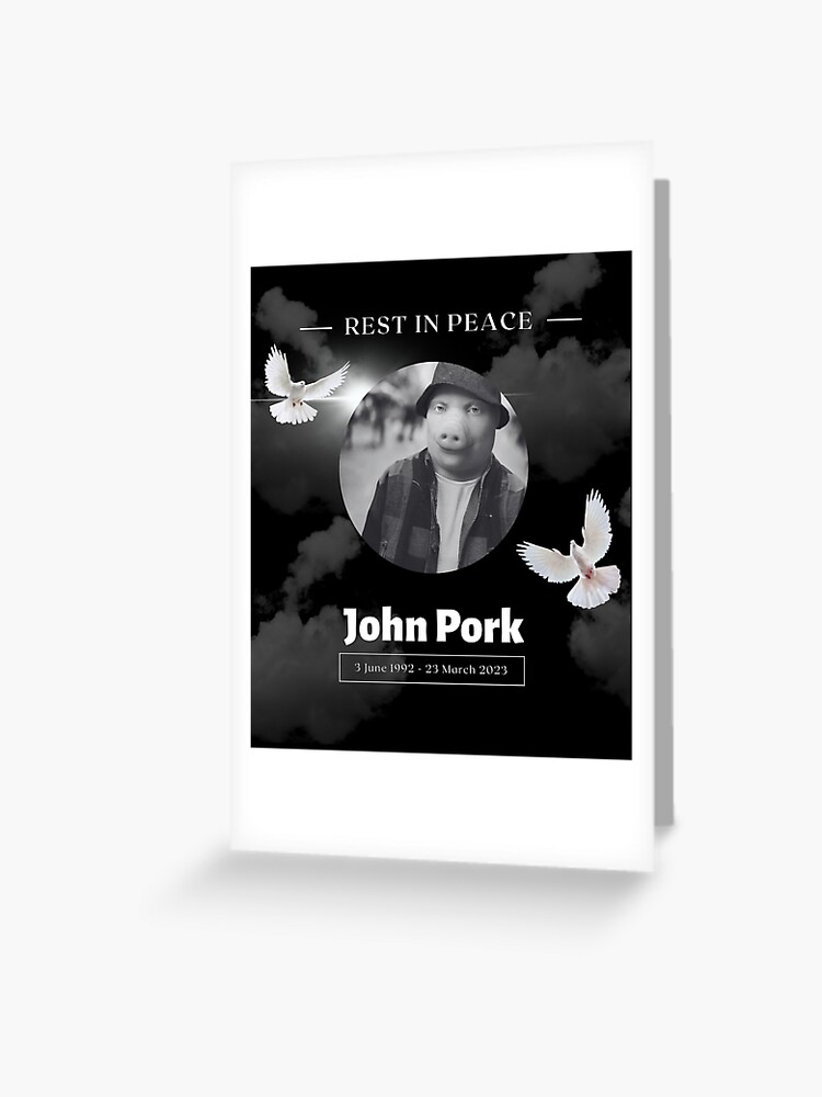 John Pork Is Calling Meme | Greeting Card