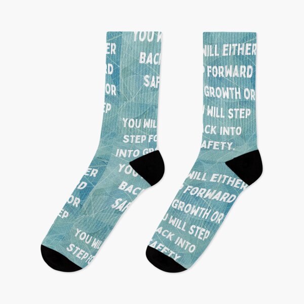 Item preview, You Will Either Step Forward Into Growth Or You Will Step Back Into Safety Poster Wall Art designed and sold by Jenson Major.