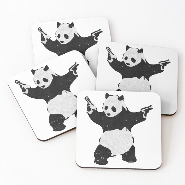 Item preview, BANKSY Armed Panda with Guns designed and sold by inkstyl.