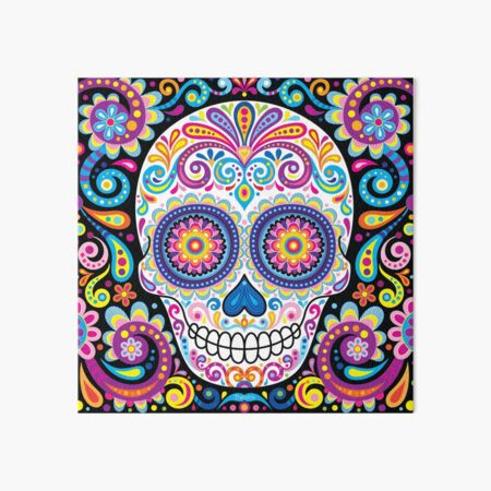 Sugar Skull Art (Cosmos) Art Board Print