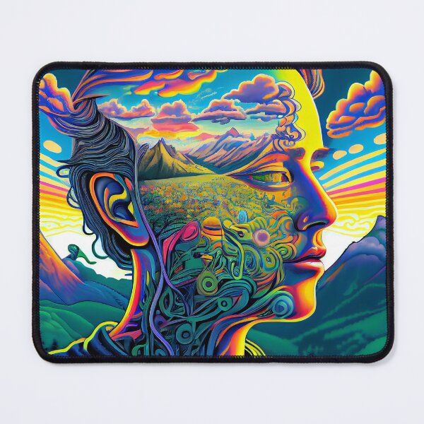 Item preview, Psychedelic Rainbow 'Mountain Dreamer' Man DMT designed and sold by ga-arts.