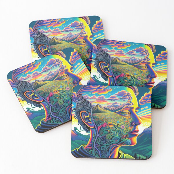 Item preview, Psychedelic Rainbow 'Mountain Dreamer' Man DMT designed and sold by ga-arts.