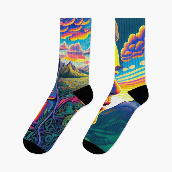 Item preview, Psychedelic Rainbow 'Mountain Dreamer' Man DMT designed and sold by ga-arts.