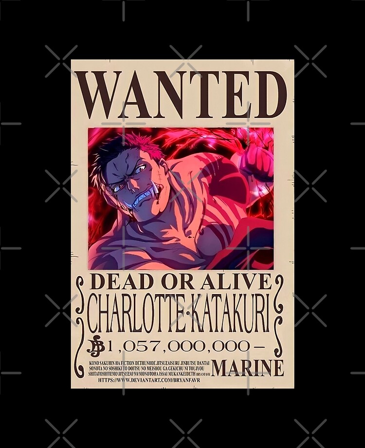 Charlotte Katakuri Wanted One Piece Katakuri Bounty Poster | iPad Case &  Skin