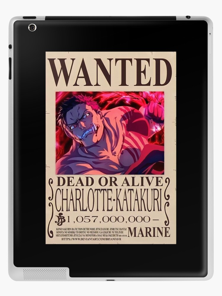 Charlotte Katakuri Wanted One Piece Katakuri Bounty Poster | iPad Case &  Skin