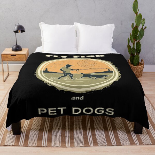 Item preview, FLY FISH AND PET DOGS designed and sold by Mindful-Designs.
