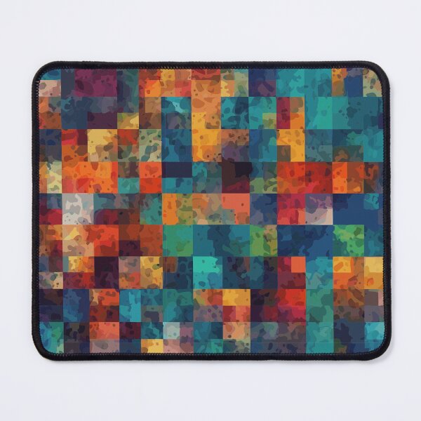 Item preview, Dark Tones in Symmetrical Square Design designed and sold by TopArtsy.