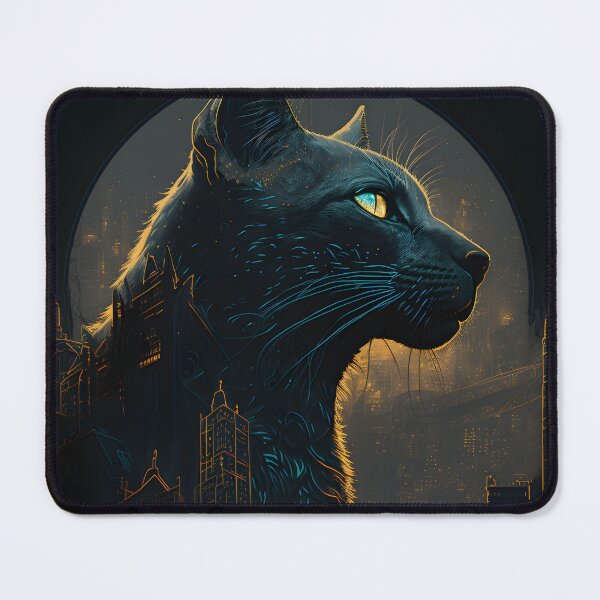 Item preview, Black cat face designed and sold by hamishby.