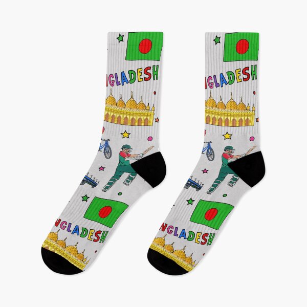 Item preview, I love Bangladesh. Hand drawn Bangladeshi Landmarks, flag and map designed and sold by mashmosh.