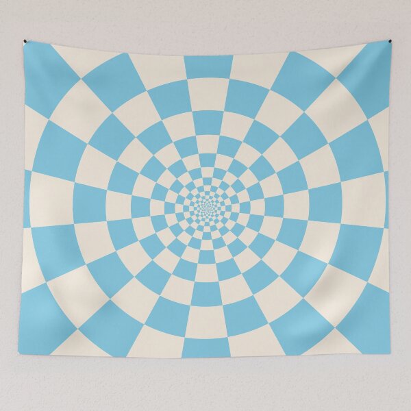Item preview, Colorful swirling stripes checkered pattern 28 designed and sold by UnaWu533.