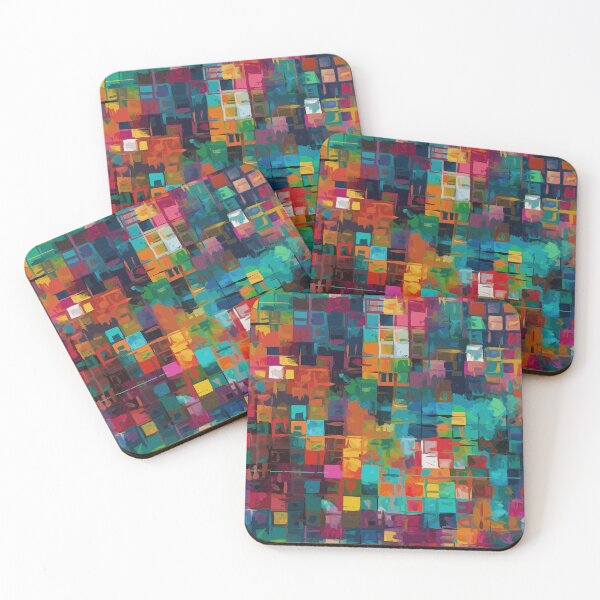 Item preview, Oil Paint Blending in Abstract Geometry designed and sold by TopArtsy.