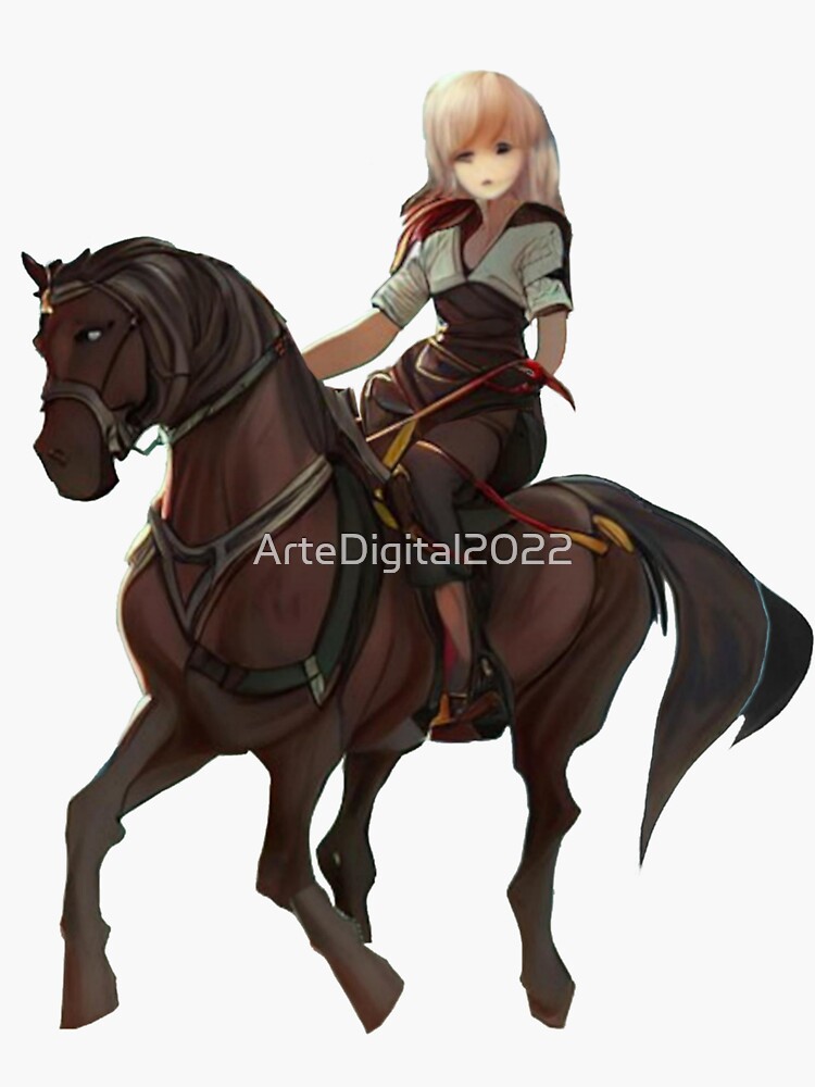 Chizuru Nikaido riding her Horse by SawaOkita39 on DeviantArt