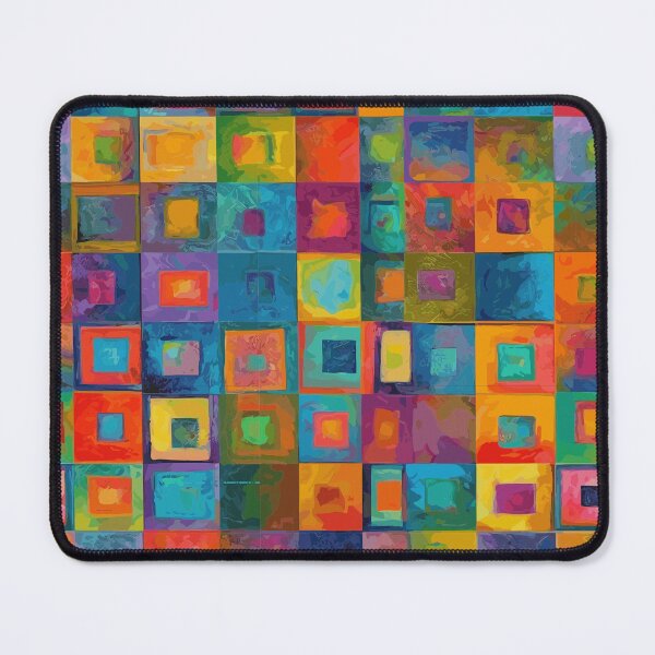 Item preview, Vibrant Nested Squares in Vivid Hues designed and sold by TopArtsy.