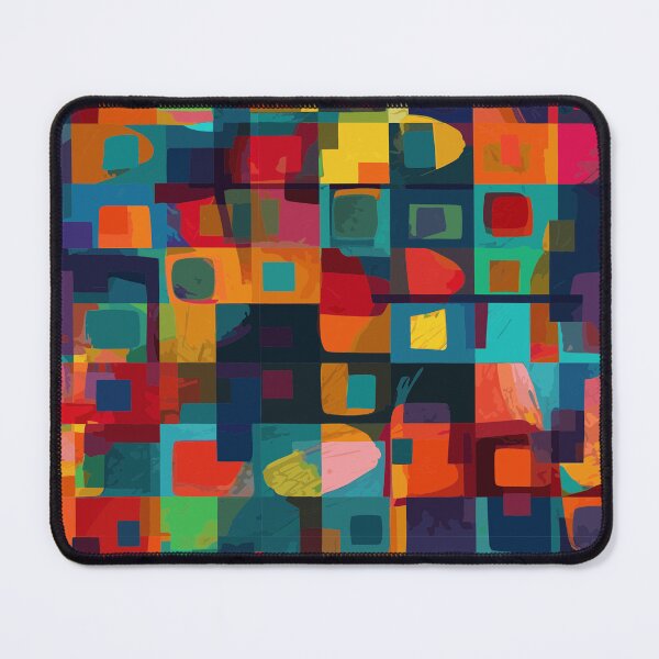 Item preview, Cubist Influence in Dark Square Design designed and sold by TopArtsy.