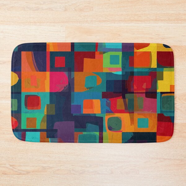 Item preview, Cubist Influence in Dark Square Design designed and sold by TopArtsy.