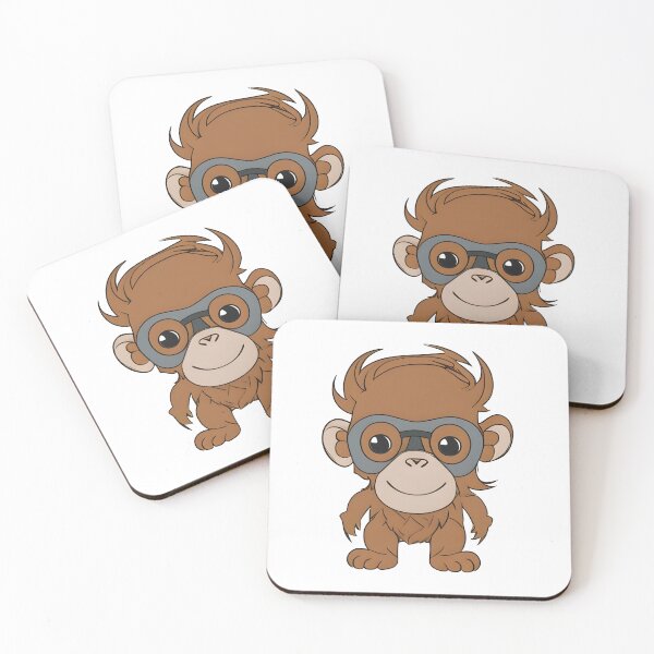 Item preview, monkey in cartoon style designed and sold by IrinaGuArt.