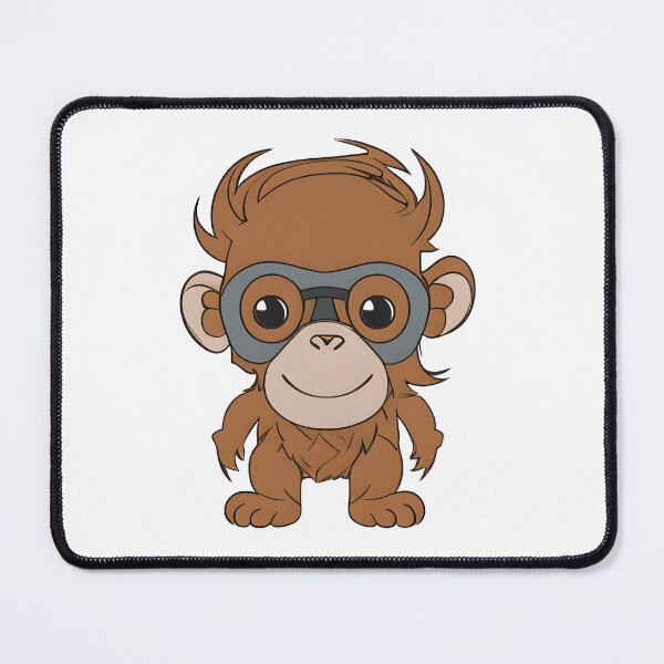 Item preview, monkey in cartoon style designed and sold by IrinaGuArt.