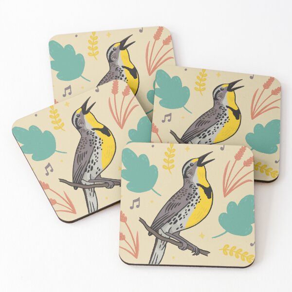 Item preview, Musical western meadowlark bird designed and sold by katienielandart.