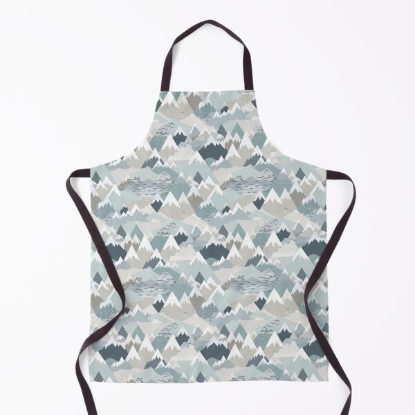 Item preview, Nordic Mountain Peaks Repeating Pattern Neutral designed and sold by lordyswiss.