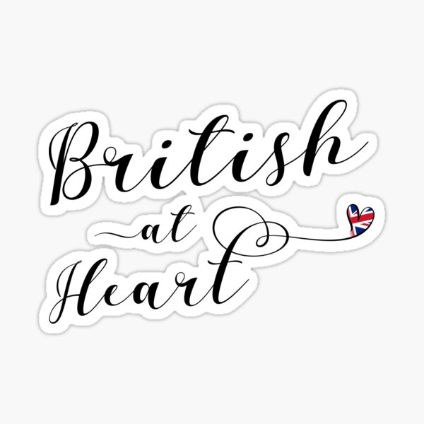 Vista previa del artículo con la obra «Británico de corazón, Gran Bretaña, Reino Unido», diseñado y vendido por Celticana.